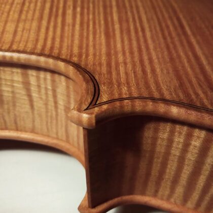 Detail of a corner after applying the potassium nitrate