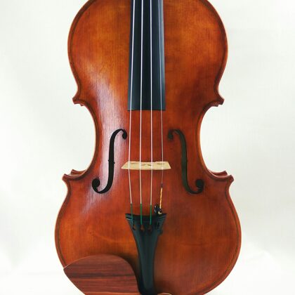 Front view of the viola's box