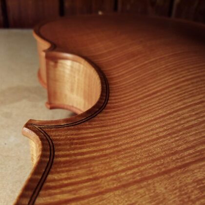 Detail of the back's arching